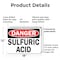 Signmission Sulfuric Acid Danger Sign, Plastic, 18in W x 12in L, 2PK OS-2PACK-DS-P-1218-L-19474 - alternate 6